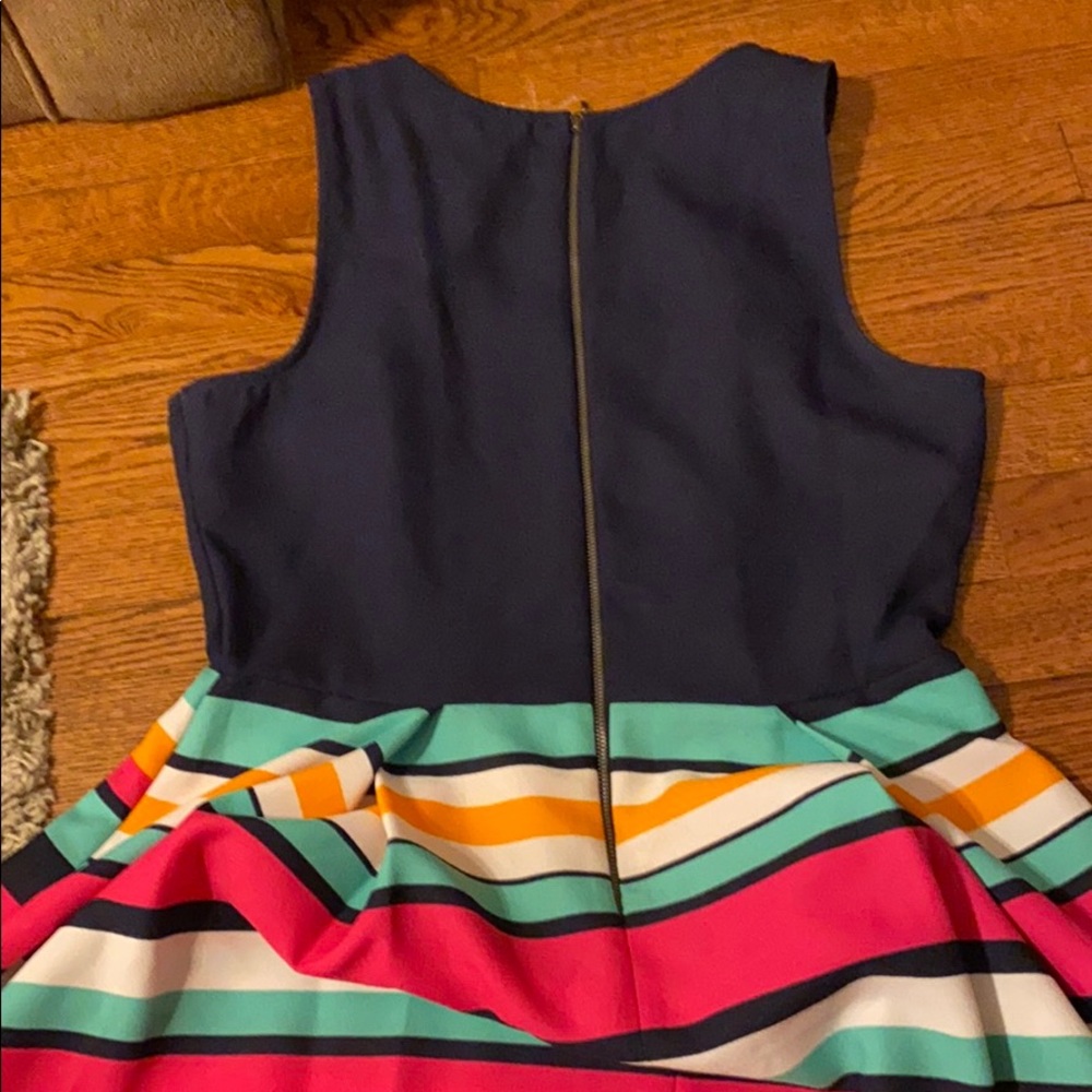 BeBop multicolor color block summer dress. - Picture 5 of 6